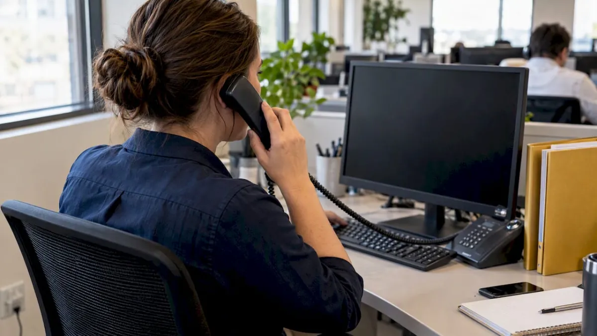 Especialista devolviendo una llamada que no contestó